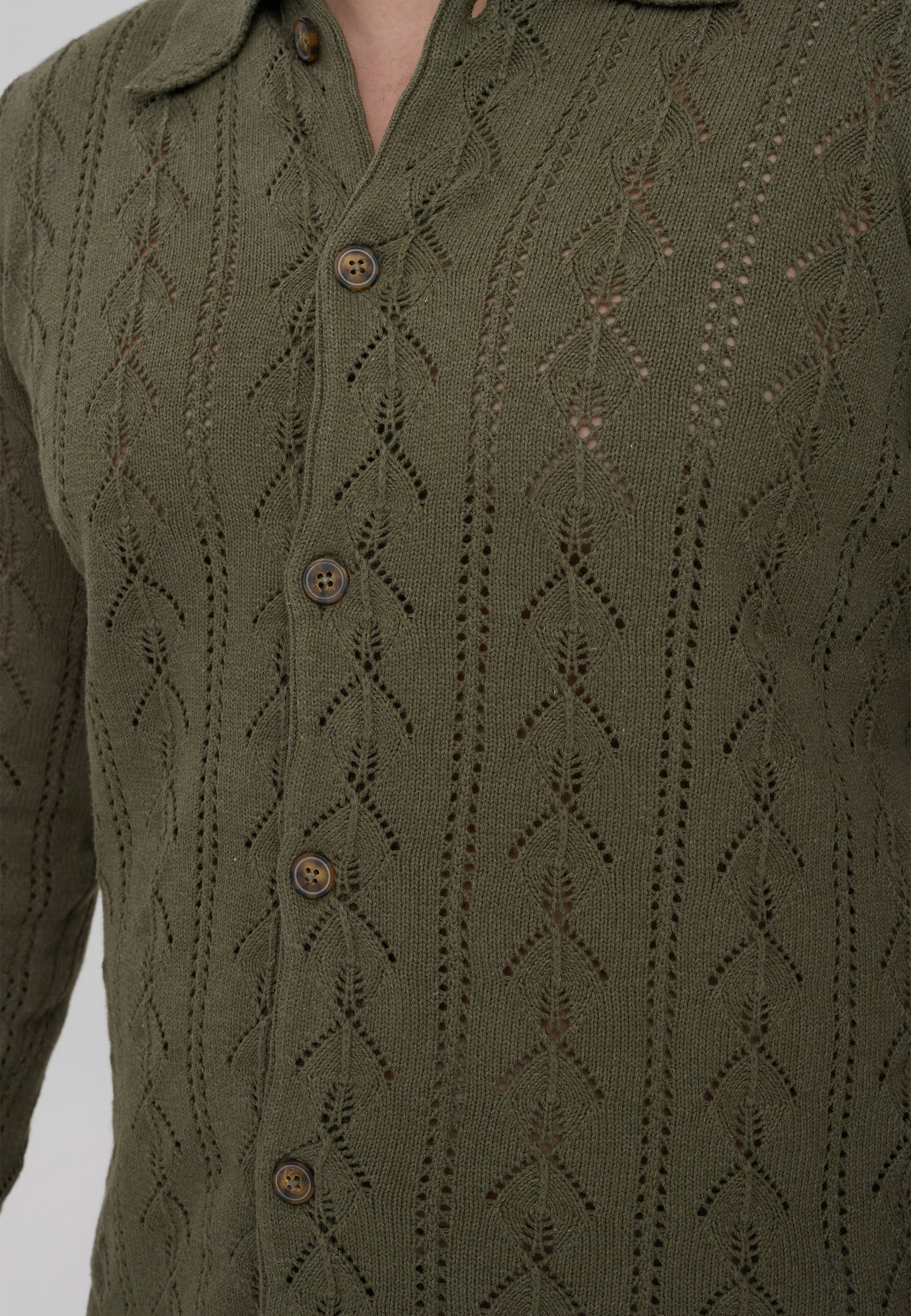 DXNMXRK. DXFini Knitwear Olive green