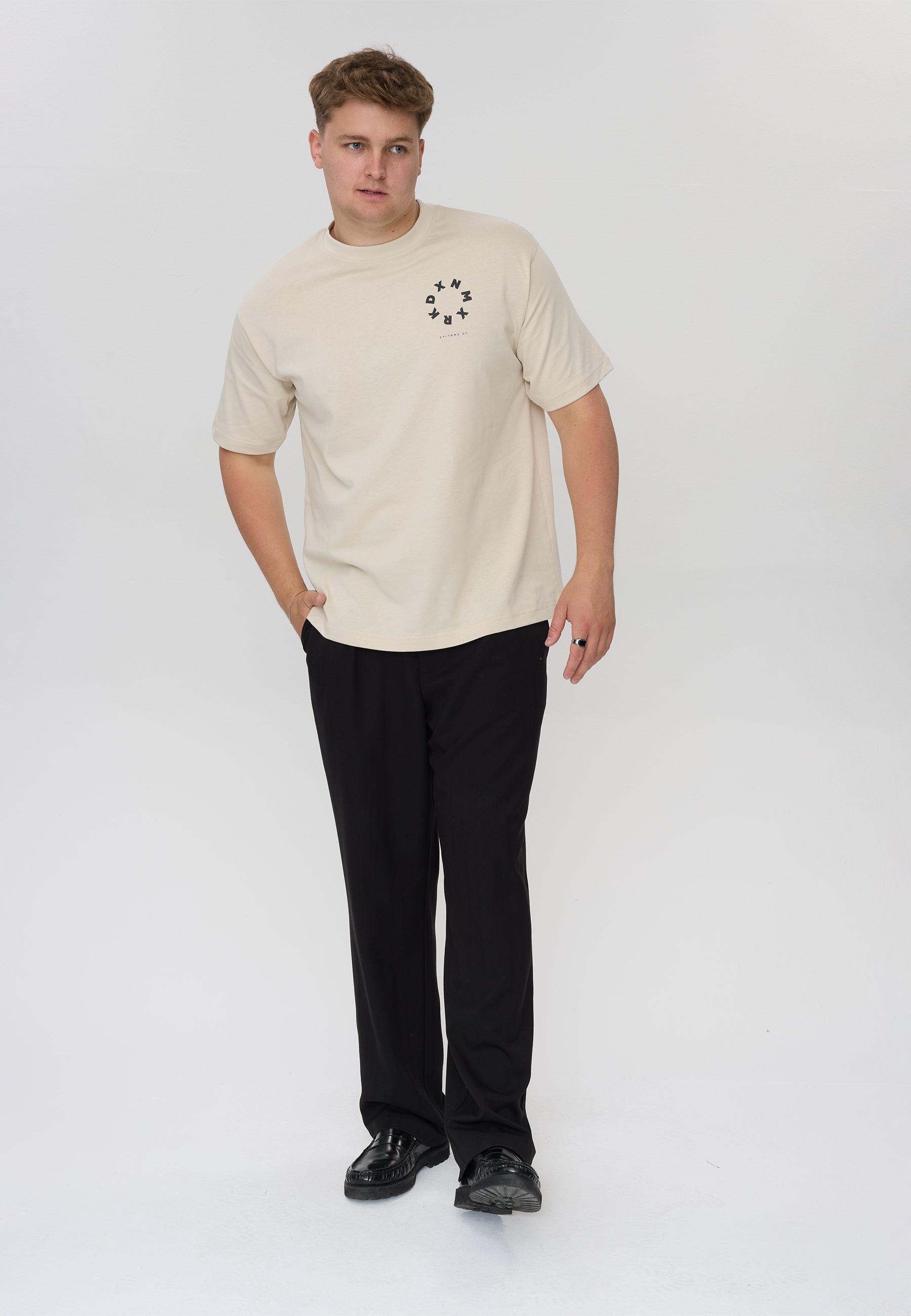 DXNMXRK. DXGalal T-shirt Beige